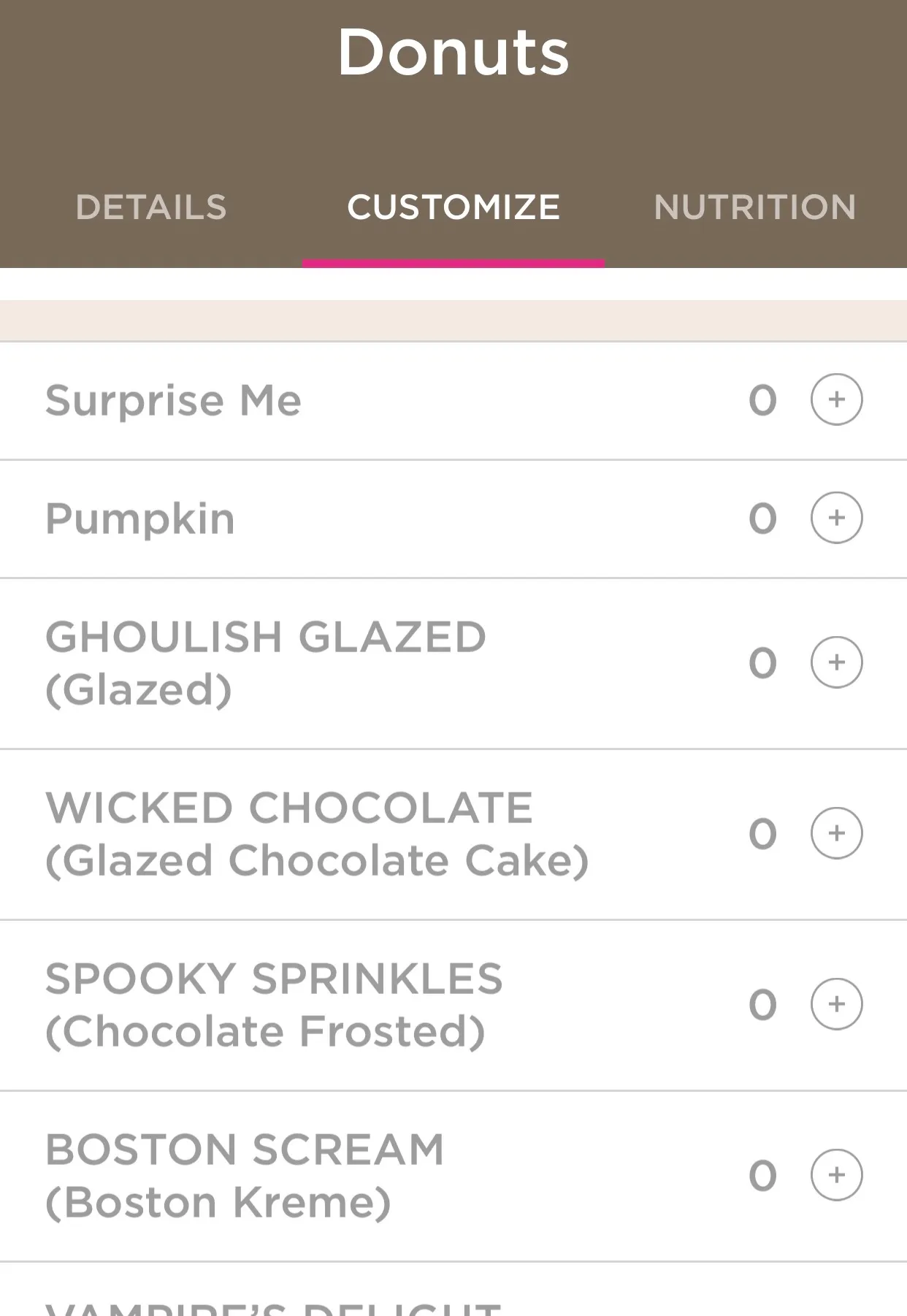 Easily choose what you want with Dunkin Donuts mobile ordering