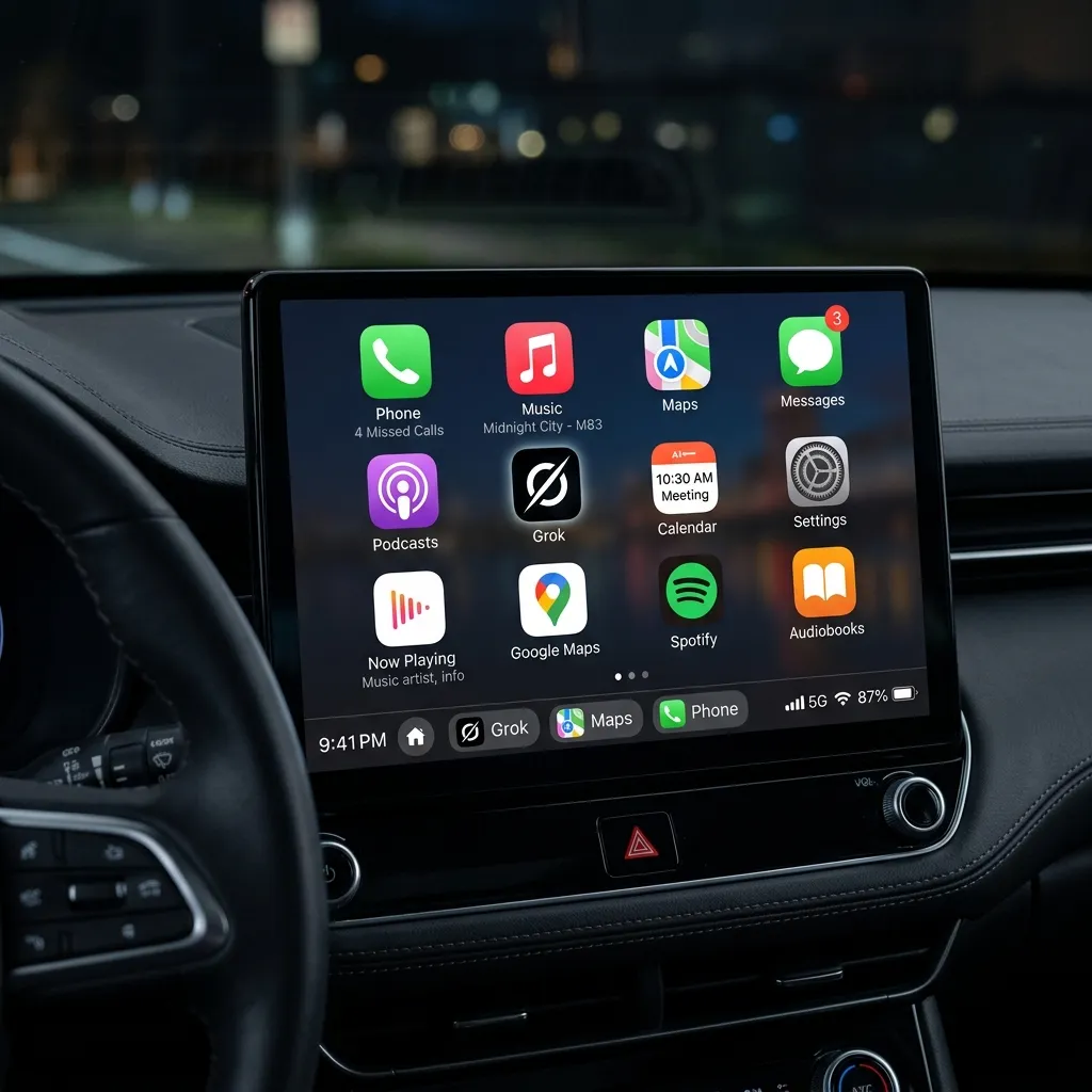 Grok on Apple CarPlay